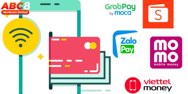 Rút tiền ABC8 ví điện tử